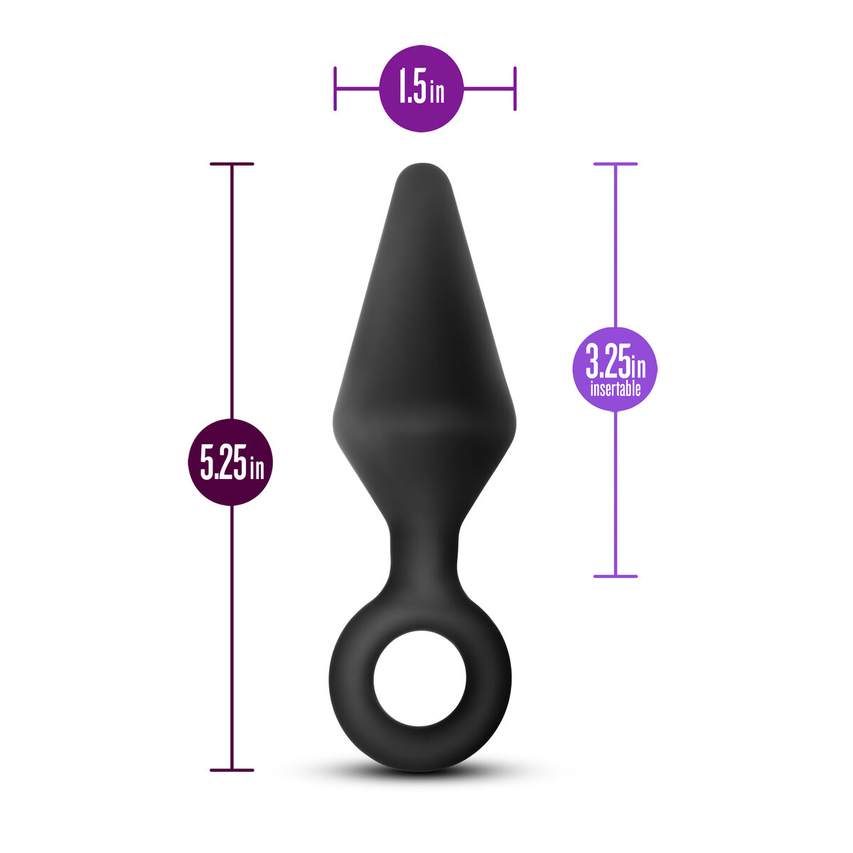 Anal plug Blush Adventures Sort (8,2 cm)